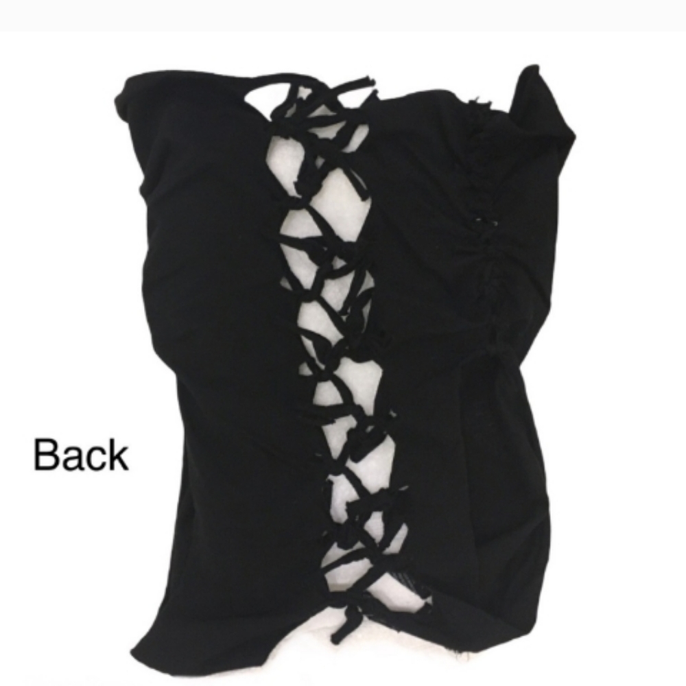 πSAILOR MOON- Luna Cut-Out & Distressed Open Back Muscle Teeπ - Picture 2 of 4